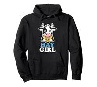 Hay Girl Dairy Farm Amoureuse de Vache Sweat à Capuche