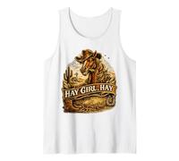 Hay Girl, Foin Amateur de Chevaux de Jeu de Mots drôle d'équitation Débardeur
