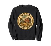 Hay Girl Funny Harvest Queen Farm Horse Country Western Sweatshirt