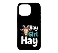Hay Girl Hay Funny Goat Lover pour Filles Coque pour iPhone 16 Pro