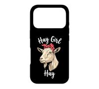 Hay Girl Hay Funny Goat Lover pour Filles Coque pour iPhone 17 Pro