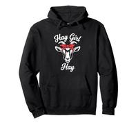 Hay Girl Hay Funny Goat Lover pour Filles Sweat à Capuche