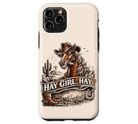Hay Girl Horse Amateur d'équitation Coque pour iPhone 11 Pro