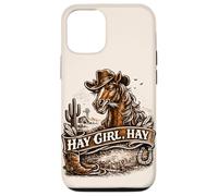 Hay Girl Horse Amateur d'équitation Coque pour iPhone 12/12 Pro
