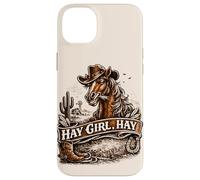 Hay Girl Horse Amateur d'équitation Coque pour iPhone 14 Plus