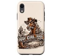 Hay Girl Horse Amateur d'équitation Coque pour iPhone XR