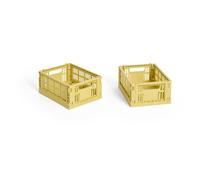 HAY HAY Colour Crate Mini 13x17 cm. lot de 2 Dusty yellow