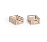 HAY HAY Colour Crate Mini 13x17 cm. lot de 2 Powder