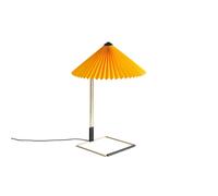 HAY Lampe de table LED Matin L jaune Pantone 109 U H 52cm/base 21,5x21,5cm/laiton poli