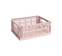 HAY Panier Colour Crate recyclé M blush LxlxH 26,5x34,5x14cm