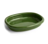 HAY Plat de service ovale Barro Green. large 27x36 cm
