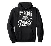 Hay Poder en El Nombre De Jésus Culte Chrétien Espagnol Sweat à Capuche