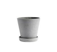 HAY Pot de fleur avec soucoupe - L - gris