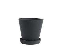 HAY Pot de fleur avec soucoupe - L - noir