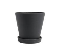 HAY Pot de fleur avec soucoupe - XL - noir