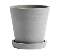 HAY Pot HAY Flowerpot with saucer M 14 cm Gris