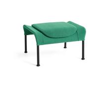 HAY Pouf O2 Ottoman Soft green acier noirci