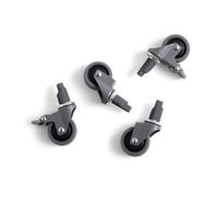 HAY Set de 4 roues Colour Crate L gris LxPxH 3x6,5x9cm