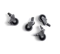 HAY Set de 4 roues Colour Crate M gris LxPxH 3x6,5x9cm