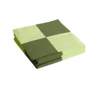 HAY Serviette Pattern Dinner Check 40x40 cm Lot de 20 Light green-dusty green L