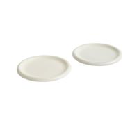 HAY Set de 2 assiettes Barro Ø 24cm off-white HxØ 2,4x24cm