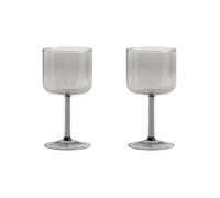 HAY Set de 2 verres à vin Tint - gris