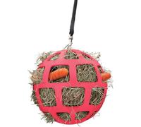 Hay Slowfeeder Fun&Flex Ø 22 cm - Filet a foin chevaux - Slowfeeder Chevaux - Convient pour Les Animaux au pâturage - Contre la détérioration des écuries - Jusqu'à 1 kg de Foin - Rose