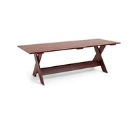 HAY Table à manger Crate Dining Table 230x89.5 cm pin laqué Iron red