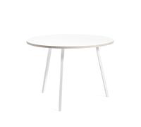 HAY Table à manger ronde Loop Stand White laminate-white. Ø105 cm