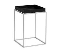 HAY Table à plateau Tray Table medium Black-silicone gris. 30x30x44 cm