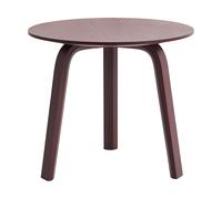 HAY Table basse Bella Bordeaux foncé. Ø45x39 cm