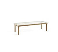 HAY Table Basse Kofi 36x50x140 Chêne/Verre Rainuré Transparent