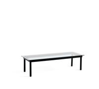 HAY Table basse Kofi Black oak-clear glass. 50 cm