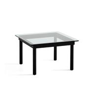 HAY Table basse Kofi Black oak-clear glass. 60 cm