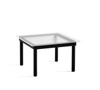 HAY Table basse Kofi Black oak-ribbed glass. 60 cm