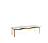 HAY Table basse Kofi Oak-clear glass. 50 cm