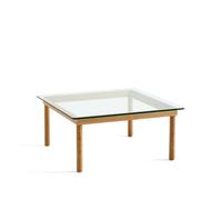 HAY Table basse Kofi Oak-clear glass. 80 cm