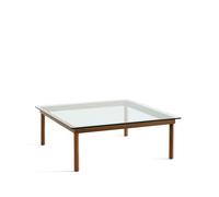 HAY Table basse Kofi Walnut-clear glass. 100 cm