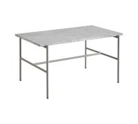HAY Table basse Rebar 80x49x40.5 cm Grey marble-fossil