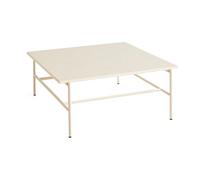 Table basse Rebar 80x84cm alabaster powder coated steel frame