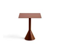 HAY Table café carrée Palissade Cone 65x65 cm Iron red