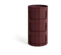 HAY Table d’appoint Facet Cabinet 30 Burgundy