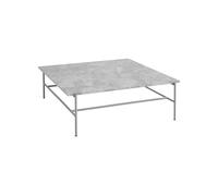HAY Table basse Rebar 100x104cm gris structure acier revêtu par poudre gris fossile