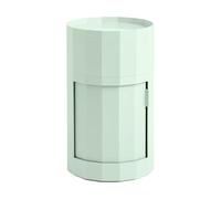 HAY Table d'appoint Facet Cabinet high pieds/roues 66 cm Soft mint