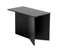 HAY Table d'appoint Slit Oblong 27.5x49 cm Black lacquered oak