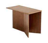 HAY Table d'appoint Slit Oblong 27.5x49 cm Lacquered walnut