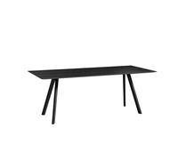 HAY Table de salle à manger Copenhague CPH30 - 200 x 90 cm - HAYBlackWaterbasedLaquer - décapé noir