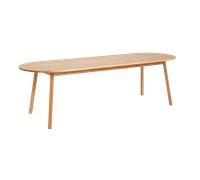 HAY Table rectangulaire Triangle Leg - chêne clair verni - 250 x 85 cm