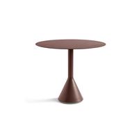 HAY Table ronde Palissade Cone - rouge fer - Ø90_H74cm cm
