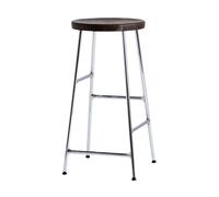 HAY Tabouret de bar Cornet 65 cm Smoked oiled oak-chrome
